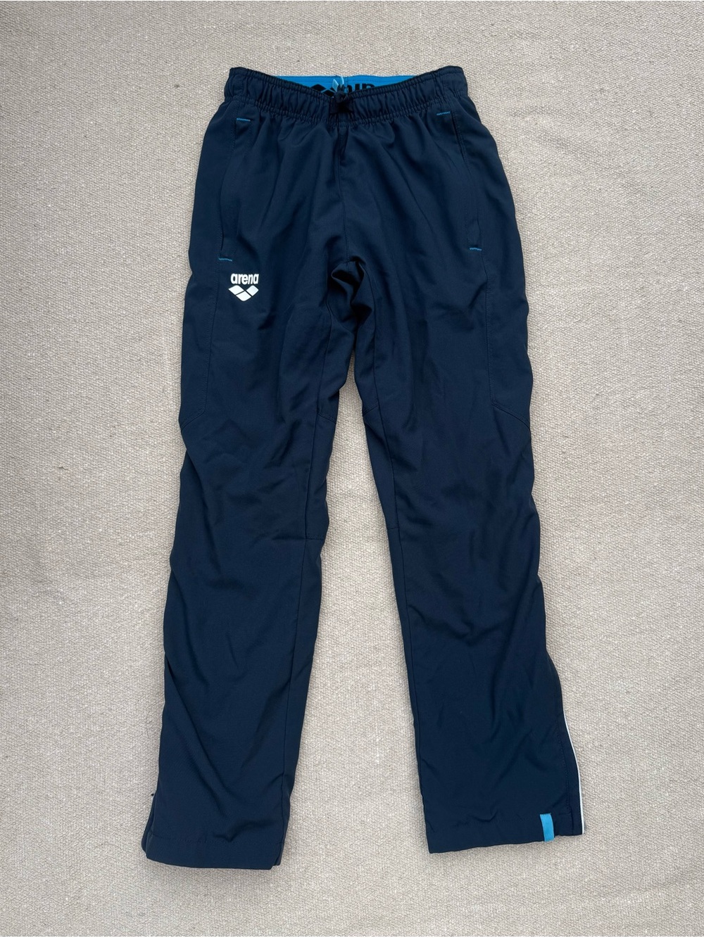 Arena Kids' Navy Joggers with Light Blue Accent